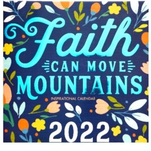 HOLY Books of the BIBLE "Faith can move mountains" 22 Calendar Collection